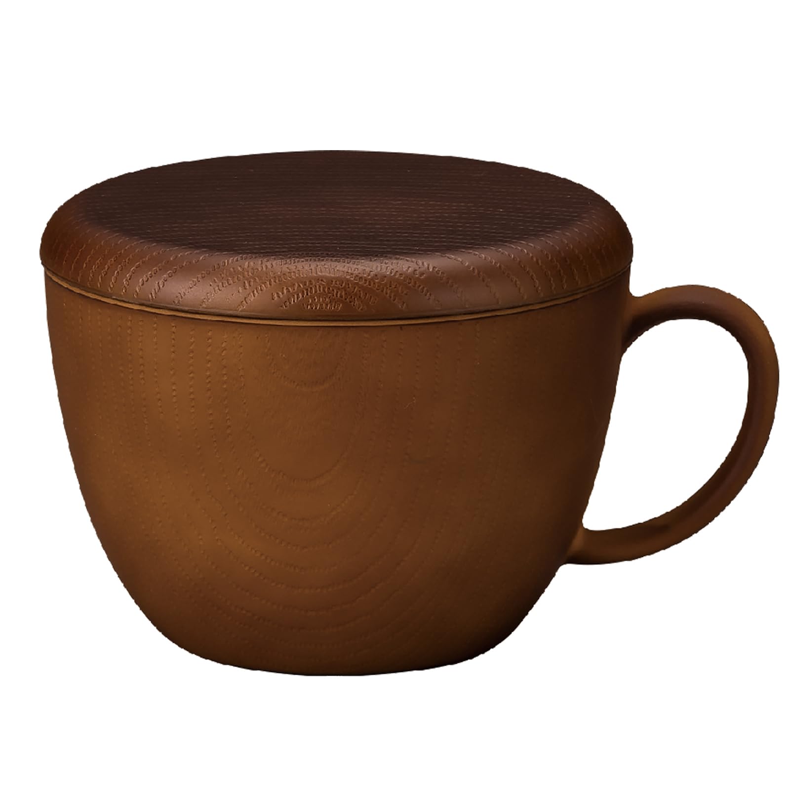 

Masakazu NH home Wood Grain Cup with Lid 79715 (CC) Brown, Size [Cup] Approx. W10.8 D13.5 H7.2 / [Lid] Approx. 10.8 H1.2