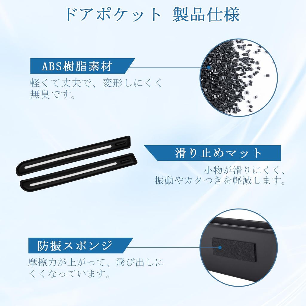 Futwod Door Handle Pockets for Suzuki Jimny JB64 JB74 and Jimny Sierra 2020 2021 2022 2023 Custom Designed for Small Door Custom Storage Car Driver