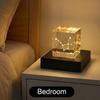 Jewelry Display and Home Atmospheres LED Touch Control Crystals Lamp Base with Adjustable Light and Portable Designs