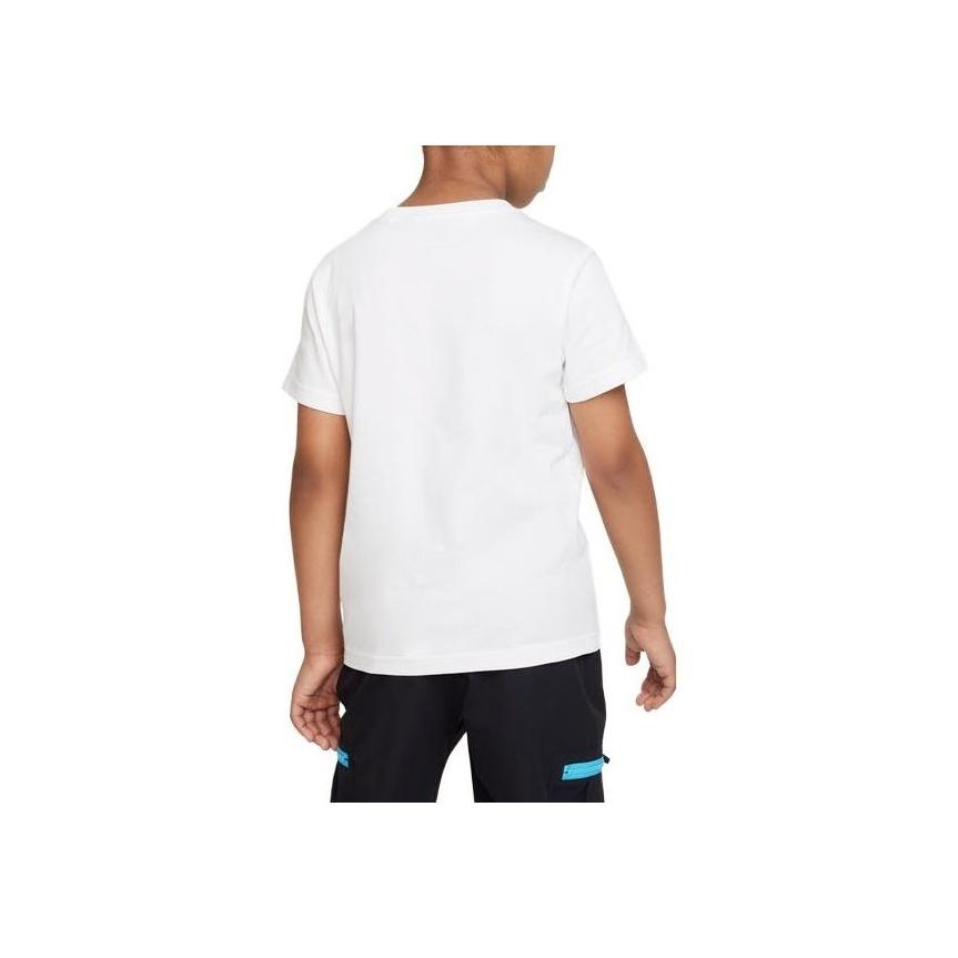 Nike Balloons Letter Logo Graphic Print Crew Neck Short Sleeve T-Shirt Kids tops White FQ0924-100