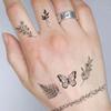 Flowers, Butterflies, Fingers, Collarbone, Small Pattern Tattoo Stickers, High-End Simple Tattoo Stickers