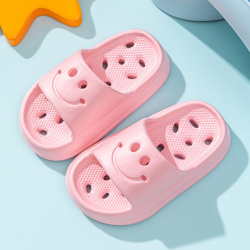 Çocuk Duş Terlikleri Unisex Kaymaz İçi Boş Sızıntı, Kokusuz Ayaklar 24-39