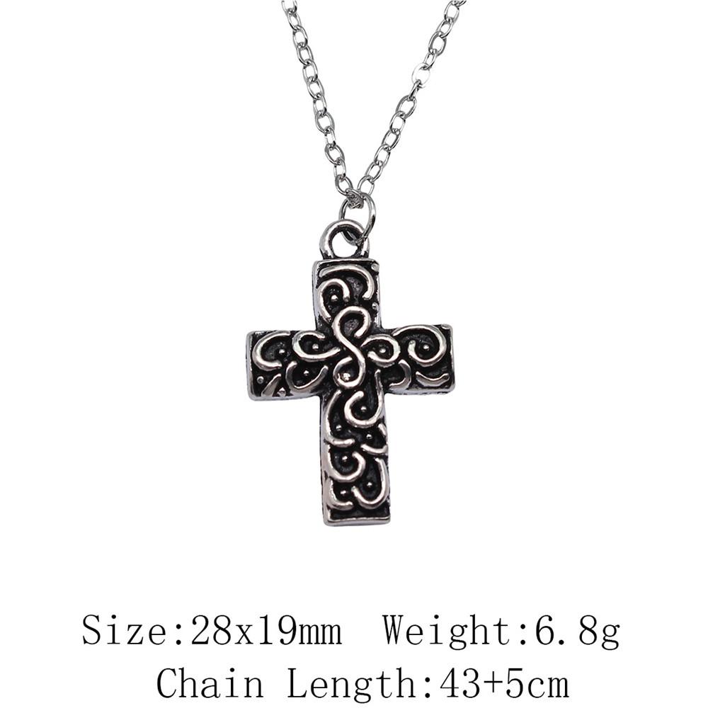 Birthday Gifts Boho Necklace Cross Skull Necklace On The Neck 43cm Chain Women's Bag Long Necklace