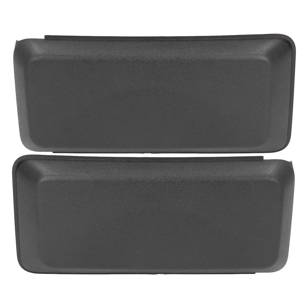 2pcs Front Bumper Guard Protector ABS Left Right Black Wearproof Pad Kit for Car Modification