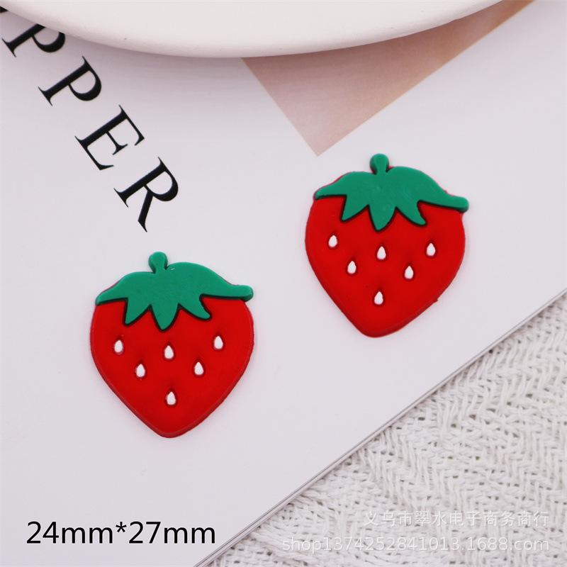 PVC Soft Rubber Cartoon Fruit Slices for DIY Phone Case, Crocs, and Hair Clip Decoration