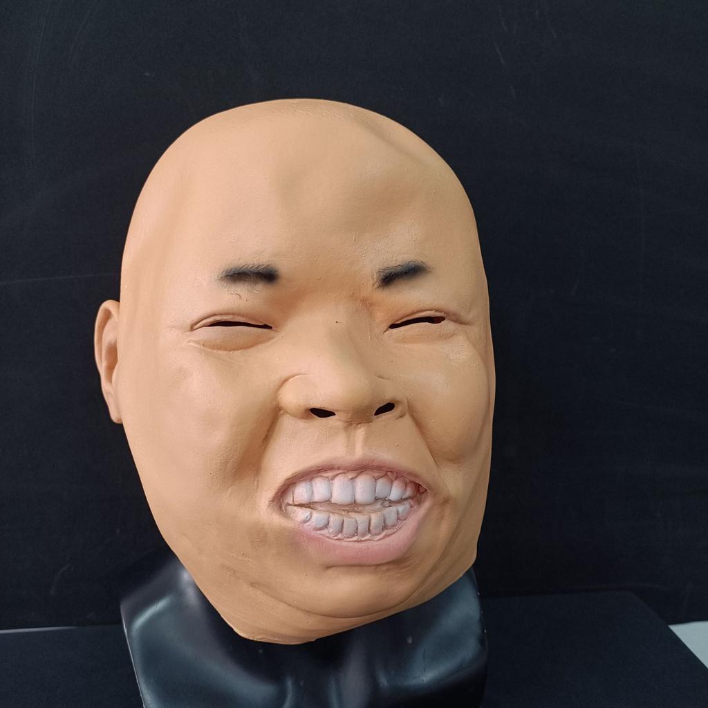 Halloween bald handsome man Latex mask Beauty Headband Creative masks Latex bald beauty headgear