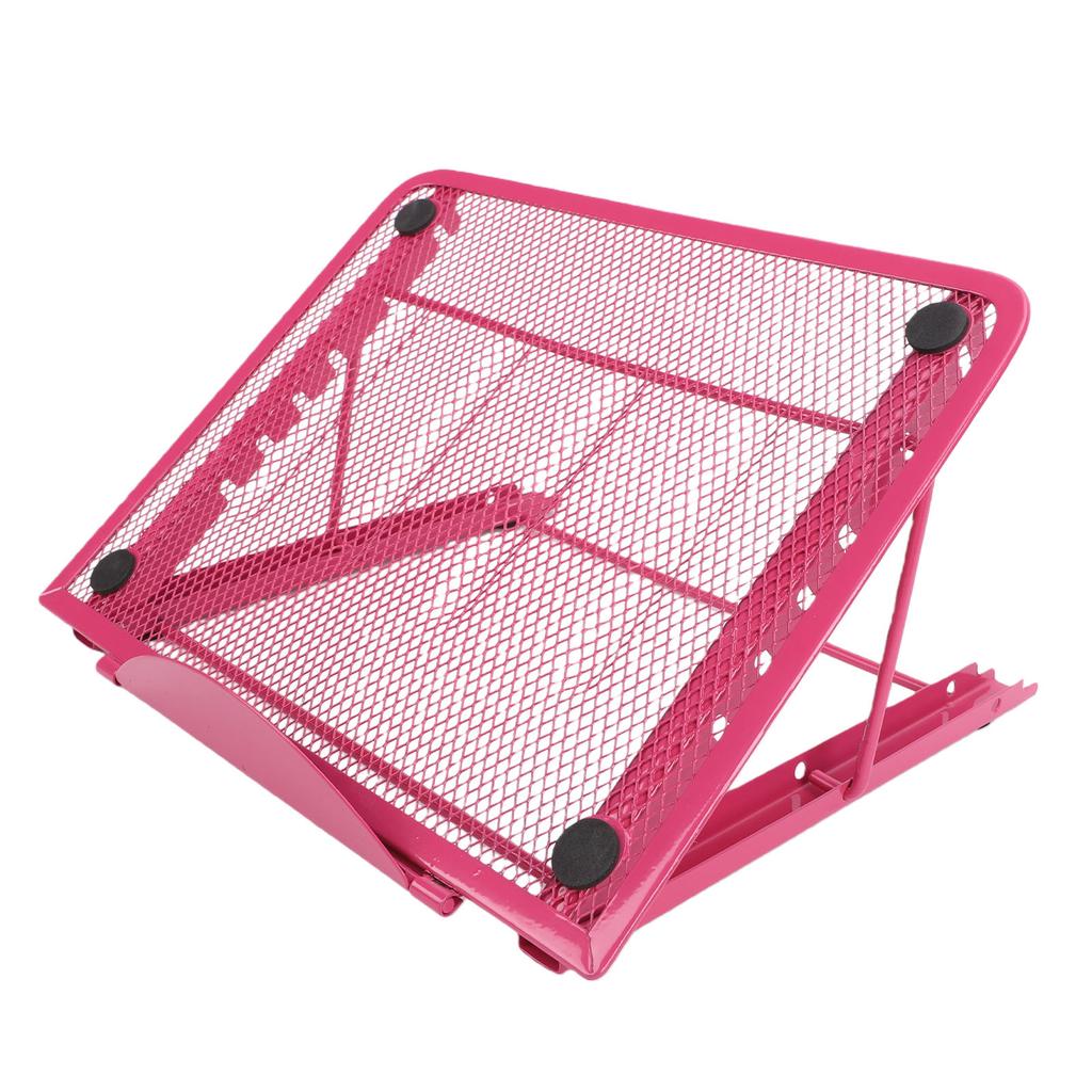 Metal Mesh Laptop Riser 6 Levels Adjustable Foldable Ventilated Stand for Laptops Tablets Drawing Boards