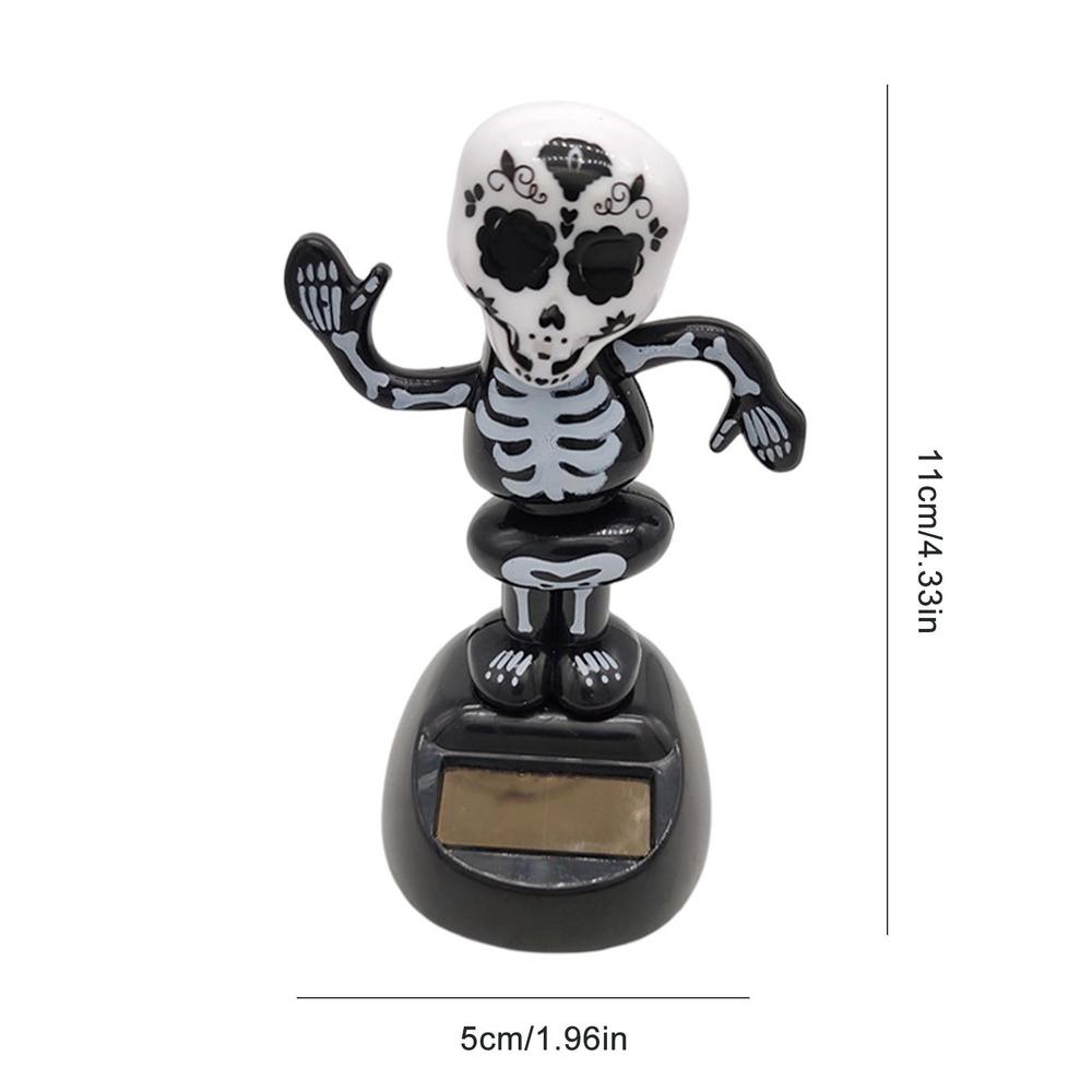 Cool Car Dashboard Decoration Pendants Halloween Solar Innovative Swing Doll Ornament Creative Styling Auto Interior Accessory