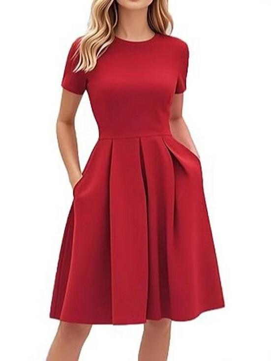 Women's Summer Evening Dress with Pockets – Party, Church, Bridesmaid & Graduation Style JH253-4.