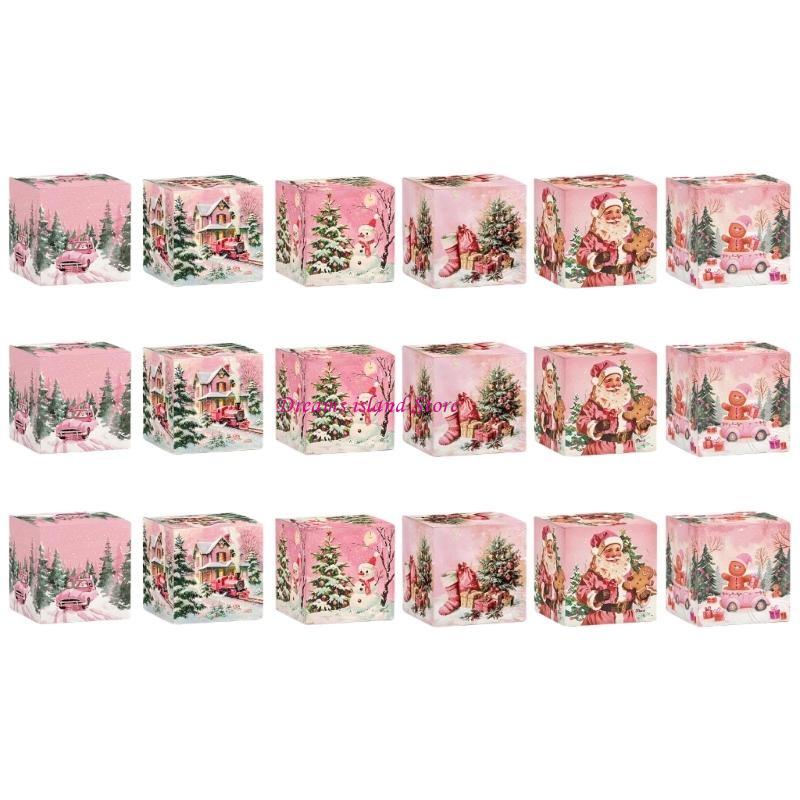 Festival Christmas Gift Box Set Elegant Festival Gift Holders Box with Delicate Pattern for Holiday Gifting HX6C
