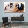 Stunning Wallpaper Murals Indian Girl Wolf Design For Home Interiors