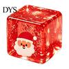 Soft Cube Toy Christmas Clear Squeeze Toy, Santa Claus Tree Snowman Pattern Stress Slow Rebound Toys Cube, Rising Sensory for Party Favors Themed