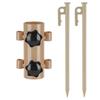 Portable Tent Holder with Tent Pegs Canopy Rod Fixed Tube Reinforced Wind proof Awning Rod Holder for Outdoor Camping