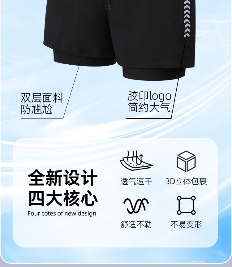 [Swimming Set] Pick Men's Professional Flat Angle Anti Embarrassment Double layer Swimming Pants Swimsuit Swimming Equipment