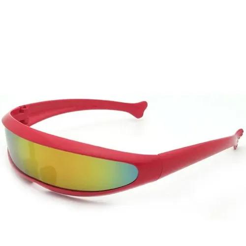 New Novelty Futuristic Mirrored Sunglasses Alien Glasses Fancy Dress Props Funny Stylish Perfect Fit For Halloween Or Any Party