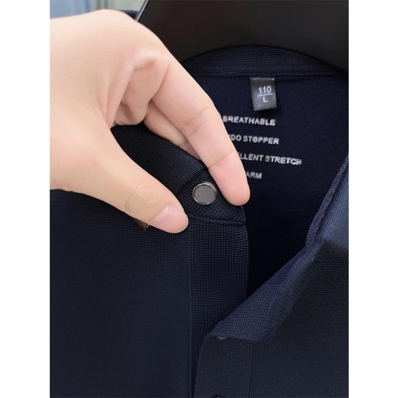 New Spring Autumn Men's Casual Versatile High-End Long Sleeve T-Shirt Comfortable Bottoming Shirt
