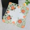 Europe satin flower Embroidery table cloth cover wedding tea tablecloth party kitchen Christmas Fine Table decoration and accessories for Home