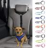 Reflective Pet Car Seat Belt Adjustable Dog Harness Leash Dog BackSeat Safety Belt  Pet Outdoor