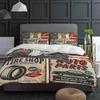Retro Poster Design Vintage Car Tool Bedding Set 3pcs Duvet Cover Pillowcase Kids Adult Quilt Cover Double Bed Set Home Textile