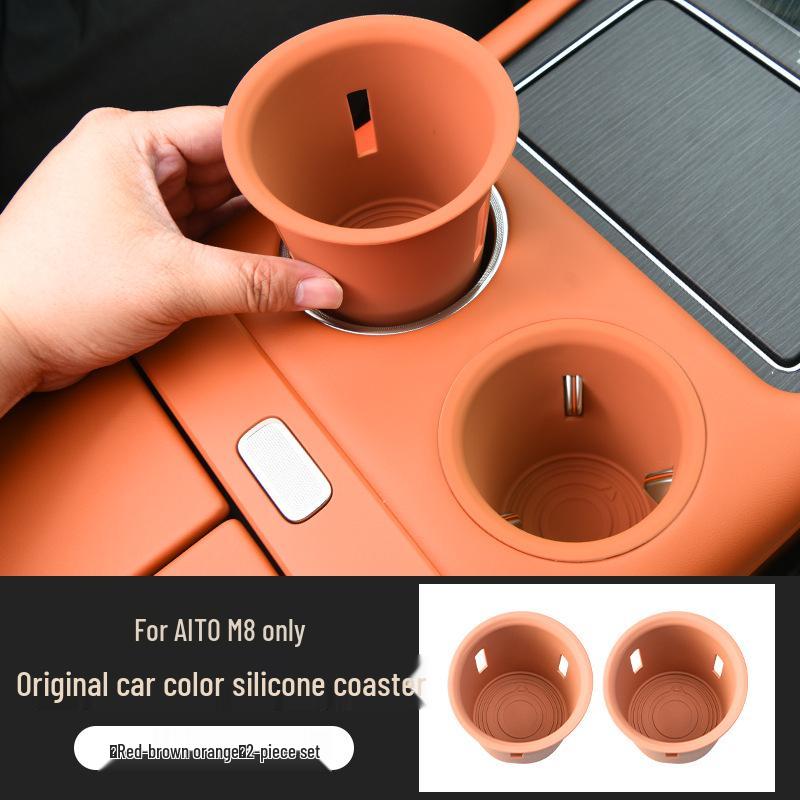 AITO Three-Row Cup Coaster & Holder Storage Box for Car Interior Decoration
