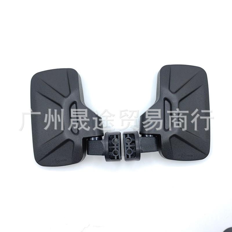 UTV ATV Side View Mirror With Adjustable Mount Bracket 1.75-2 Inch Roll Cage Black Plastic Square