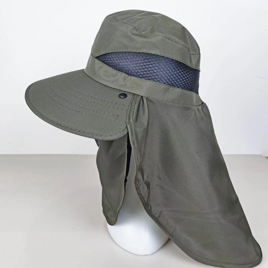 Men's Quick-Dry UV Protection Fishing Hat with Face and Neck Shield