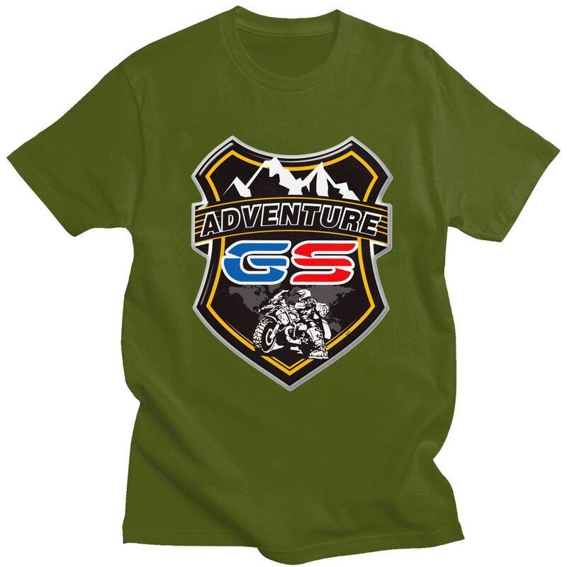 T-shirt Avventura Moto GS Personalizzate per Uomo 100% Cotone Magliette Biker Motorrad T-shirt Moda Abbigliamento