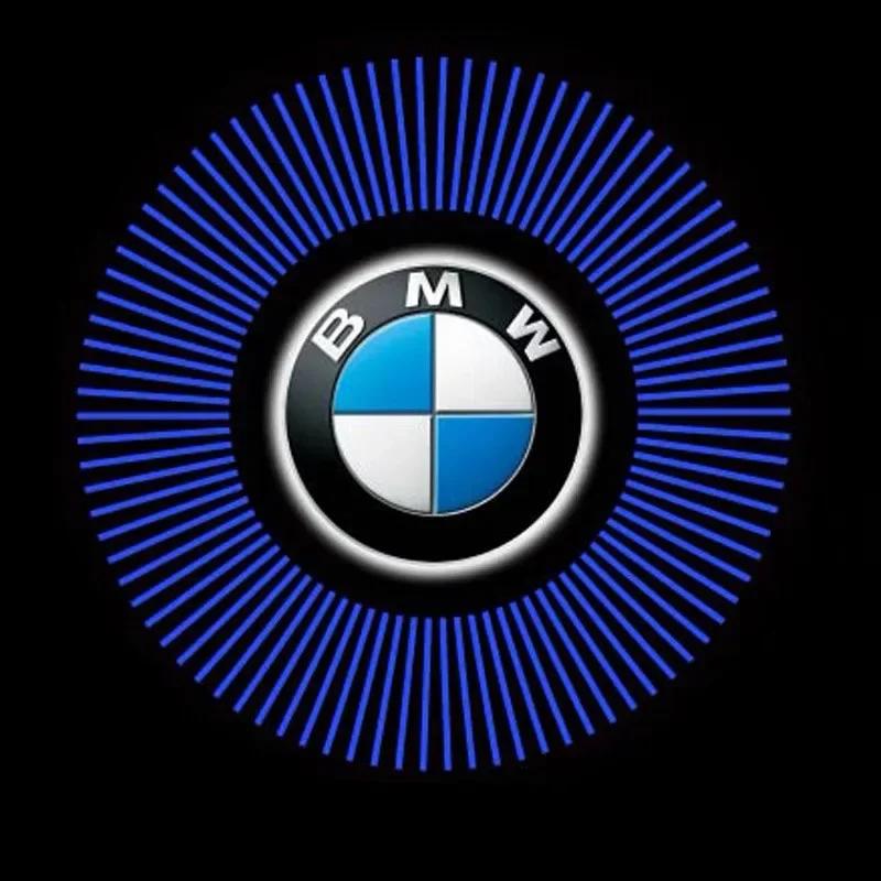 

2P car door LED welcome lamp is suitable for BMW mx1x3x5x7x6 logo projection wireless automatic induction projection badge lamp. style 1 Lamp body