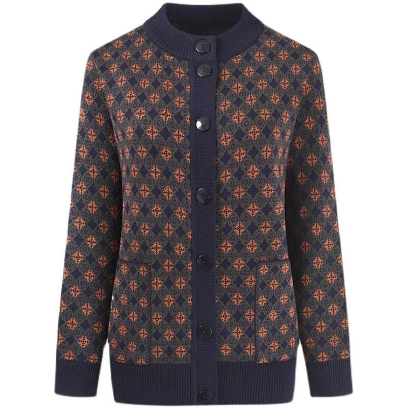Grandma’s Cardigan: Spring & Autumn Outerwear for Elderly Women