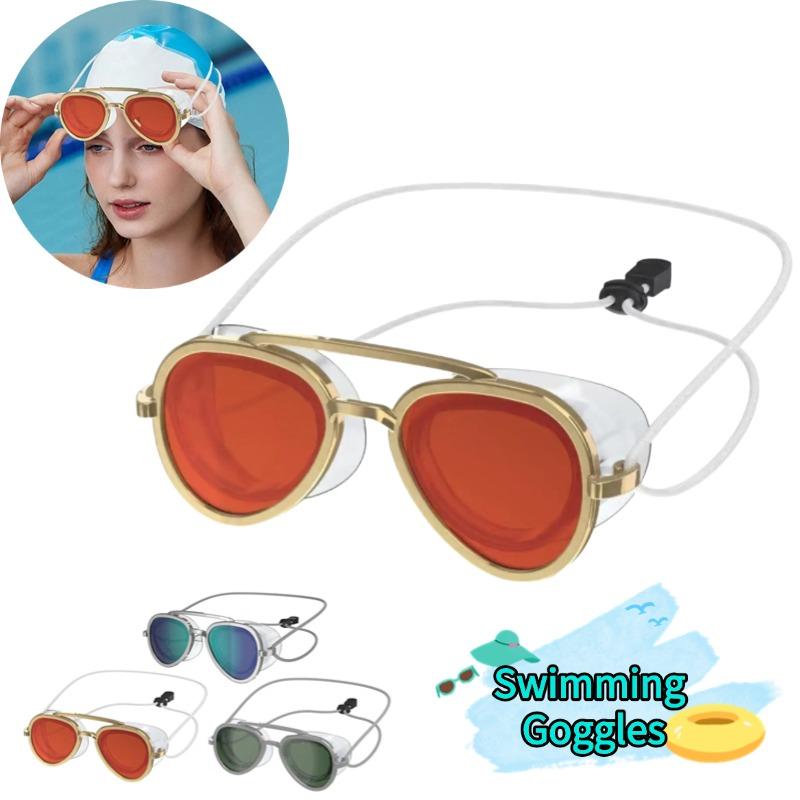 Vollsicht Anti-Beschlag Schwimmbrille Professionelle Vollwinkel Anti Für Erwachsene Anti-Beschlag UV-Schutz Schwimmbrille mit Verstellbarem Band HD Schwimmbrille