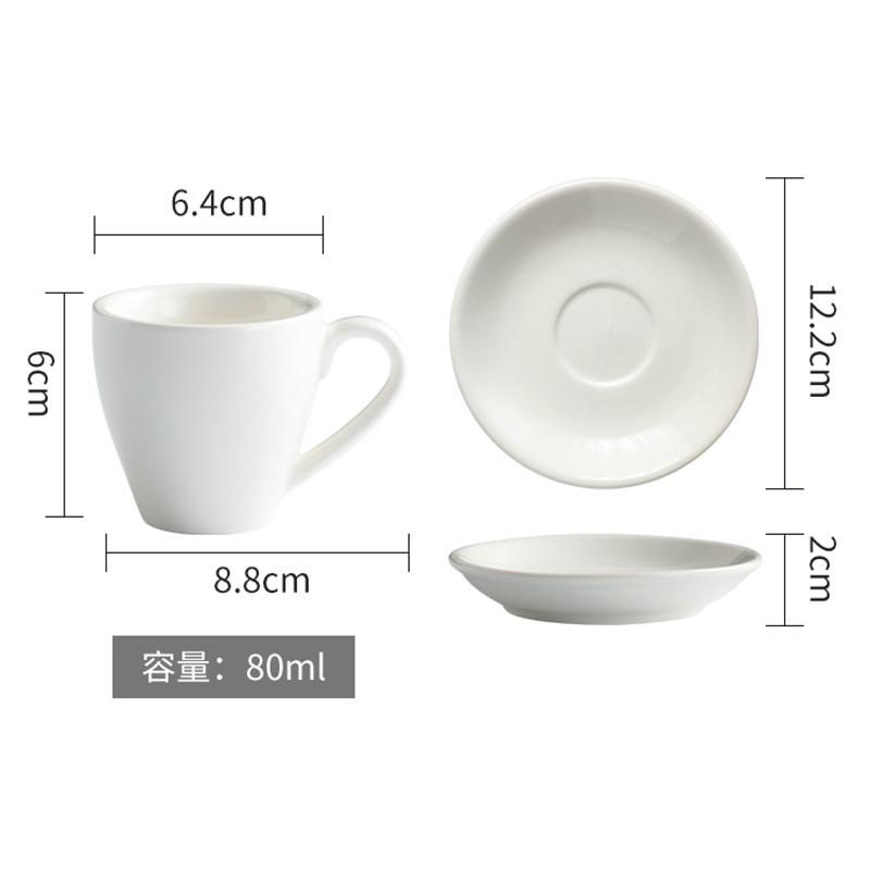 80ml Keramik Espresso Tasse Zarte Mini Tasse mit Untertasse Macaron Bunt Frühstück Brot Milch Tasse Heim Büro Tasse Kunst Dekoration