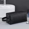 Men Leather Travel Business Shaving Cosmetic Bag Portable Toiletry Bag Large Capacity Organizer Handheld Toiletry Kits
