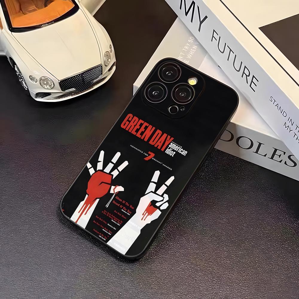 G-Green Day Band Phone Case For 16 Pro Max Iphone 17 Pro Max 14 15 Plus 12 13 11 Pro Xr X Xs SE Back Cover