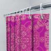 Vintage Boho Mandala Shower Curtain Pink White Decorative Bathroom Decor Floral Home Textile