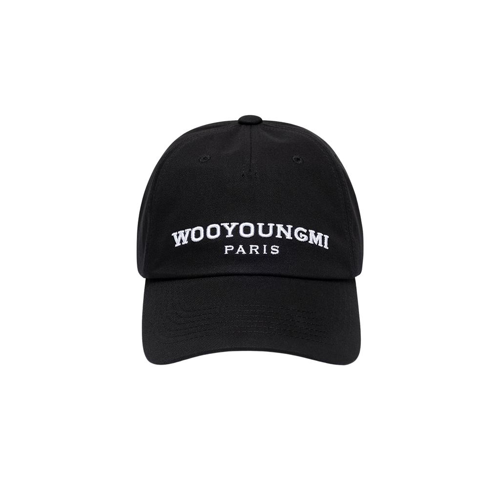 Wooyoungmi Embroidered Ball Cap Black - 25FW