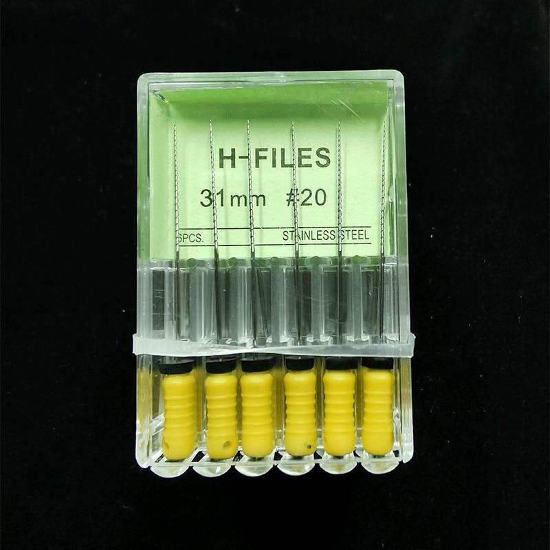 5Box /Lot Dental Tools Root Cannal Endo H File 31mm Stainless Steel Endodontic Instruments Dentist Odontologia