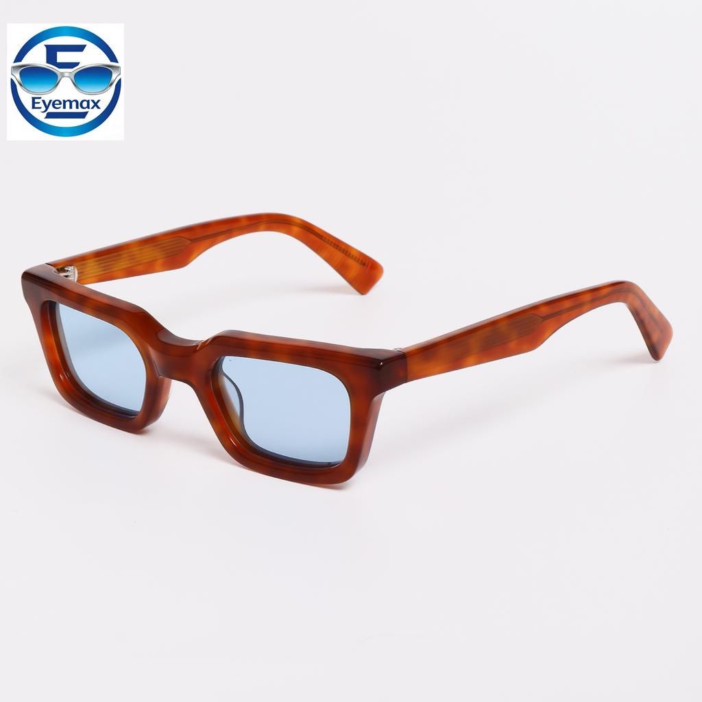2026 New Fashion Retro Thick Square Sunglasses Acetate Frame Vintage Handmade Sun Glasses UV400 Protection for Men Women