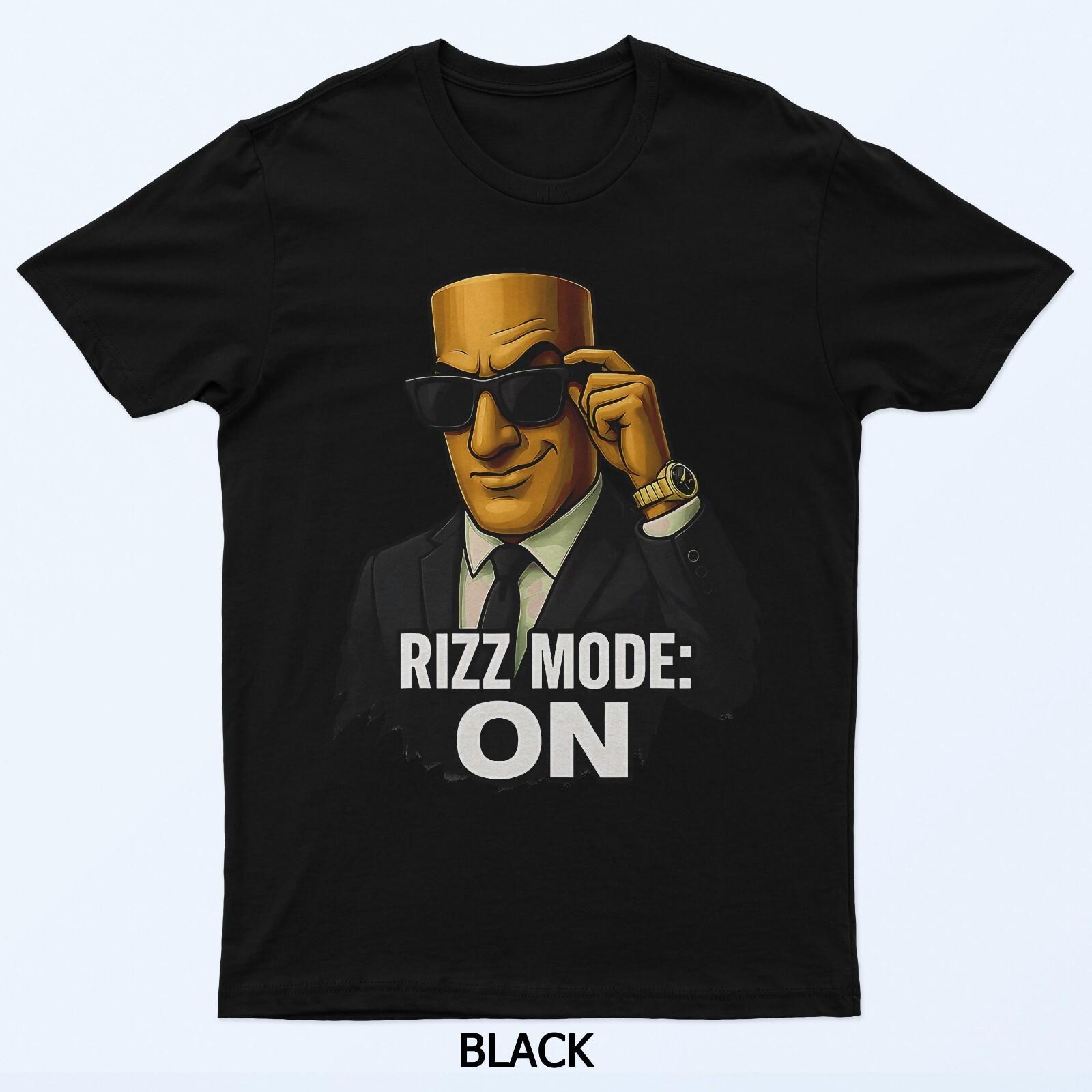 

Tung Tung Tung Sahur Rizz Mode On Italian Brainrot Meme T-Shirt 4XL