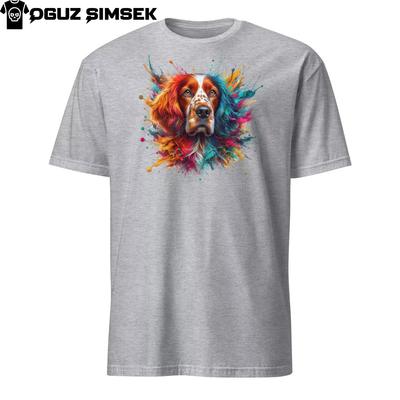 Lebhaftes Englisch Setter Hund Unisex T-Shirt | Farbenfrohes Hunde-T-Shirt