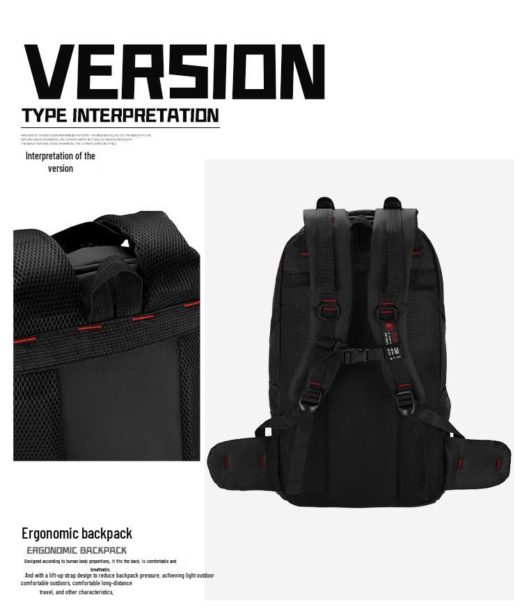 Unisex Mountaineering Backpack: Large Capacity, Durable, Waterproof, Versatile Outdoor & Travel Bag