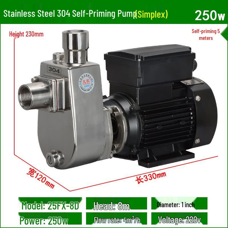 Guangquan Stainless Steel Self-Priming Horizontal Centrifugal Pump