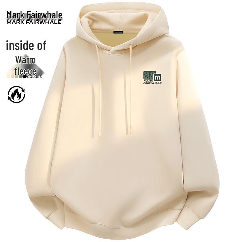 Mark Fairwhale Men's Winter Fleece Lined Hooded Sweatshirt