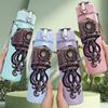1PC Deep Sea Octopus Creature 750ml Color Plastic Sports Water Bottle Leakproof Flip Straw Lid Suitable for Sports Office Home Use