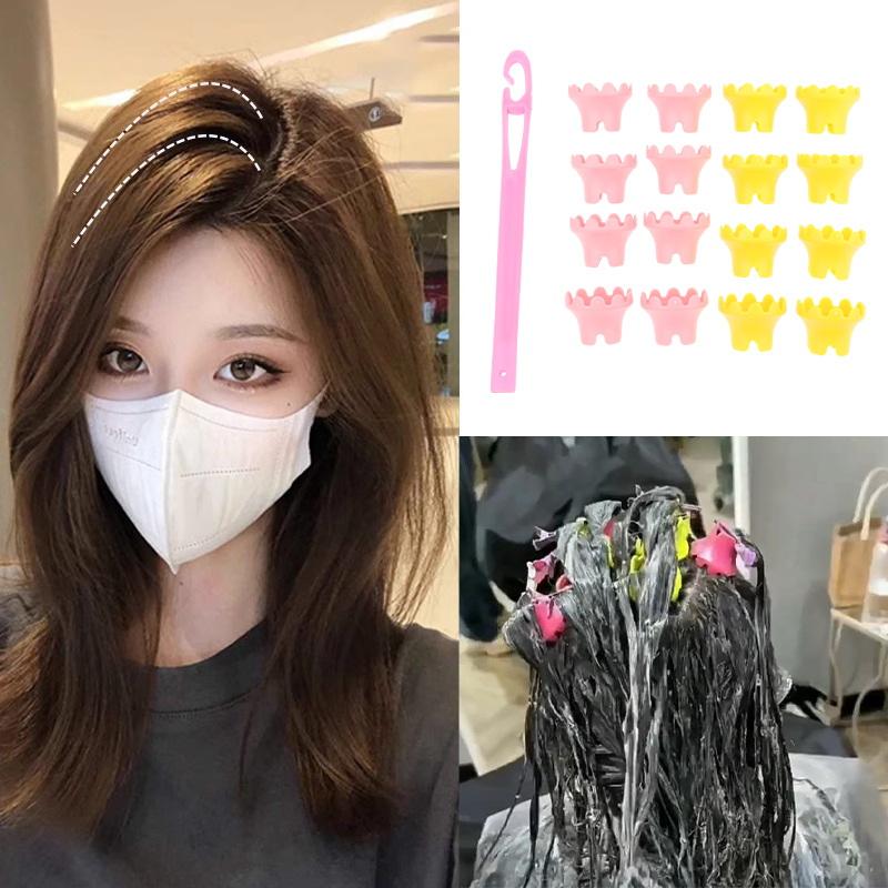 15/18 Stück Haarwurzel-Dauerwellenwickler Stäbe Lockenwickler Mit Haarhaken Haarroller Haarstyling-Werkzeuge Fluffy Hair Maker DIY Lockenwickler