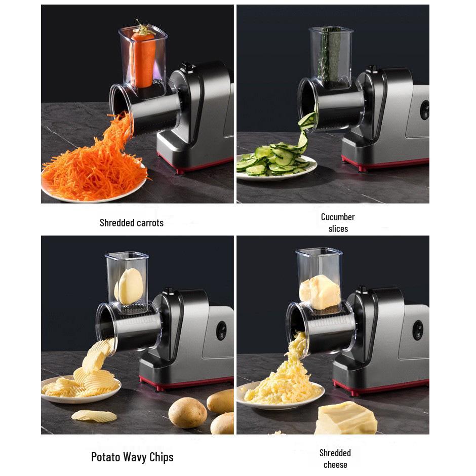 Automatic Electric Vegetable Slicer & Shredder - US & EU Standards