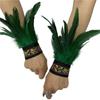 Ethnic Wrist Cuffs Vintage Women Men Cosplay Costume Accessory Feather Wristband Feather Wristband Vintage Bracelet