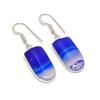 Natural Purple Lace Agate 925 Sterling Silver Jewelry Earring 1.58" AE-12005