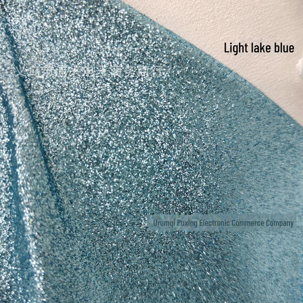 PU koža trblietavá látka s prechodovou dúhou a zlato-strieborným trblietavým efektom