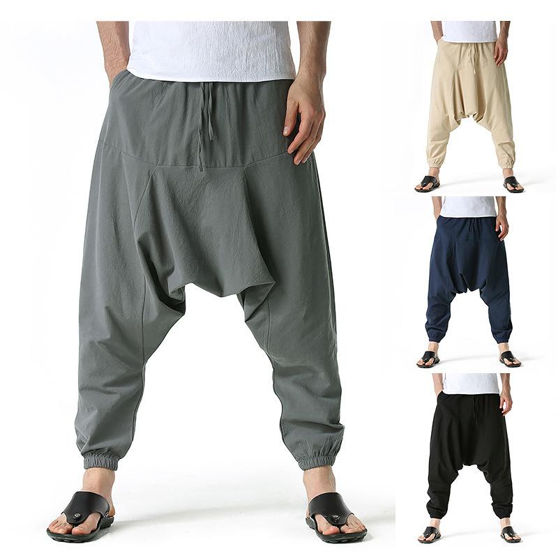 Men Harem Pants Sweatwear Baggy Casual Yoga Loose Sport Jogging Pants Cross Pants Men Japanese Streetwear