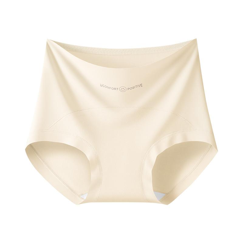

Women s Spring and Autumn New Pure Cotton High Waist 10A Antibacterial Extended Crotch Underwear XXL